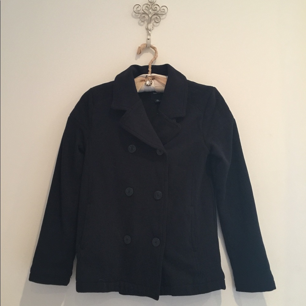 Black pea coat